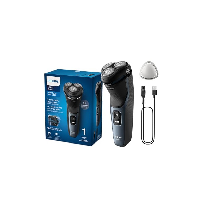 Philips Afeitadora Eléctrica Serie 3000 con Tecnología Skin Protect