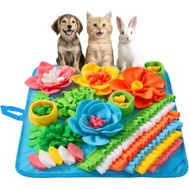 nestery Small Snuffle Mat for Dogs - Dog Food Mat for Mental Stimulation, Stress Relief and Training - Snuffle Mats Non-Slip Encourages Natural Foraging for Small Medium Dog, Puppy, Cat, Rabbit 15.4in