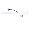 Hibbent All Metal 10'' Shower Head Extension Arm Solid Brass