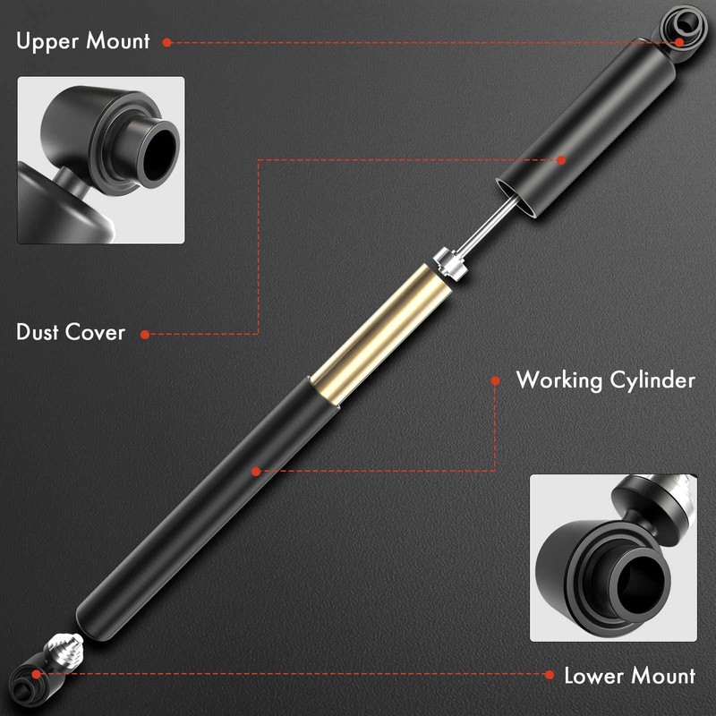 A-Premium Rear Shock Absorber Compatible with Jeep Cherokee 1997 1998