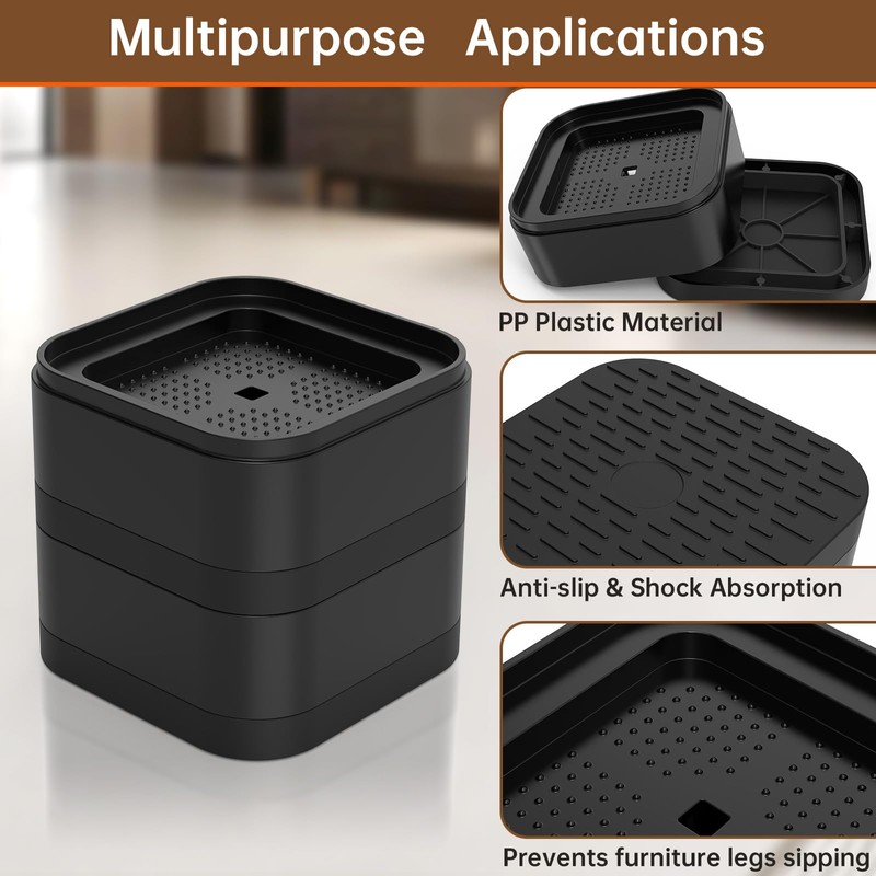 appacare 20 Pack Furniture Risers Adjustable Bed Risers Desk Leg