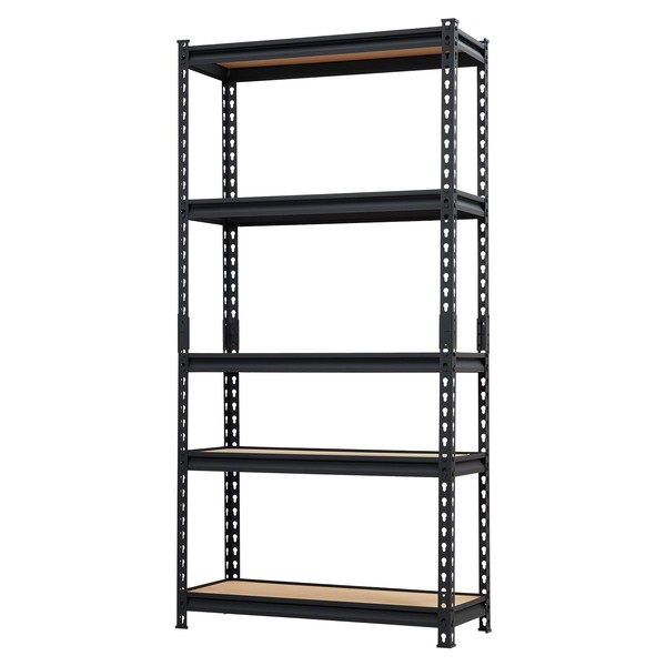 5 Tier Heavy Duty Storage Shelves, 30" W x 12"