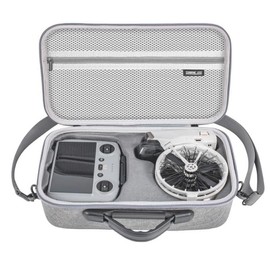 DJI Flip Case Carrying Case for DJI RC 2/RC-N3 Transmitter Waterproof Storage Bag Portable Storage Shoulder Bag Travel Case, gray, Simple
