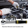 DOWELL 61-Piece Tool Set Kit Mechanic Tool Set Socket Wrench