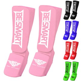 Kids Kick Boxing Shin Protectors/Guard Foot Pads Junior Shin Instep Children (Pink, XXXS (3 to 8 Years))