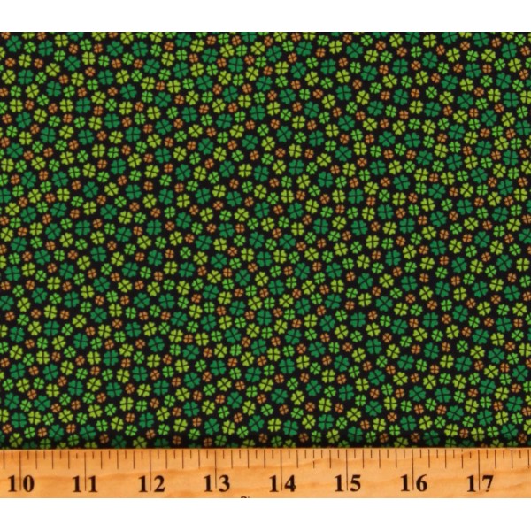 Quilting Treasures Cotton Shamrocks Clovers St Patrick's Cotton Fabric Print