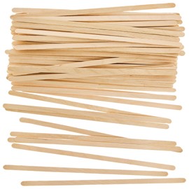 Baker Ross FN235 Slimline Wooden Craft Sticks - Pack of 200, Lollipop Sticks for Crafts, Multipurpose Popsicle Sticks