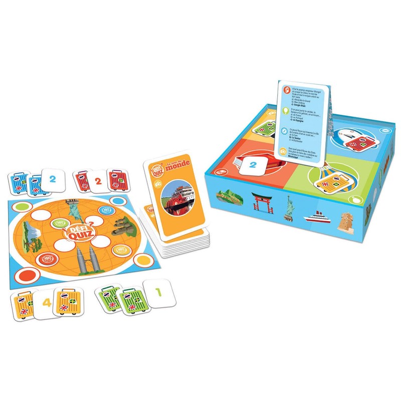 Educa Borrás Defi Quiz-Le Tour du Monde Board Game, 18156
