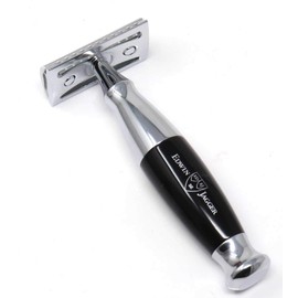 Edwin Jagger 36 Series Classic Safety Razor with Ebony Imitation Handle Black