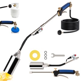 BetyBedy Propane Torch Weed Burner, Weed Torch for Outside, Blow Torch Gun with 10FT Hose for Propane Tank Garden Wood Ice Road