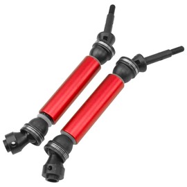 2Pcs ShareGoo Rear CVD Steel Drive Shaft Transmission Axle Compatible with Horizon Ecx 1/10 2WD Ruckus Axe Brutus Circuit Crush K&N Torment 1/10 RC Car (Red)