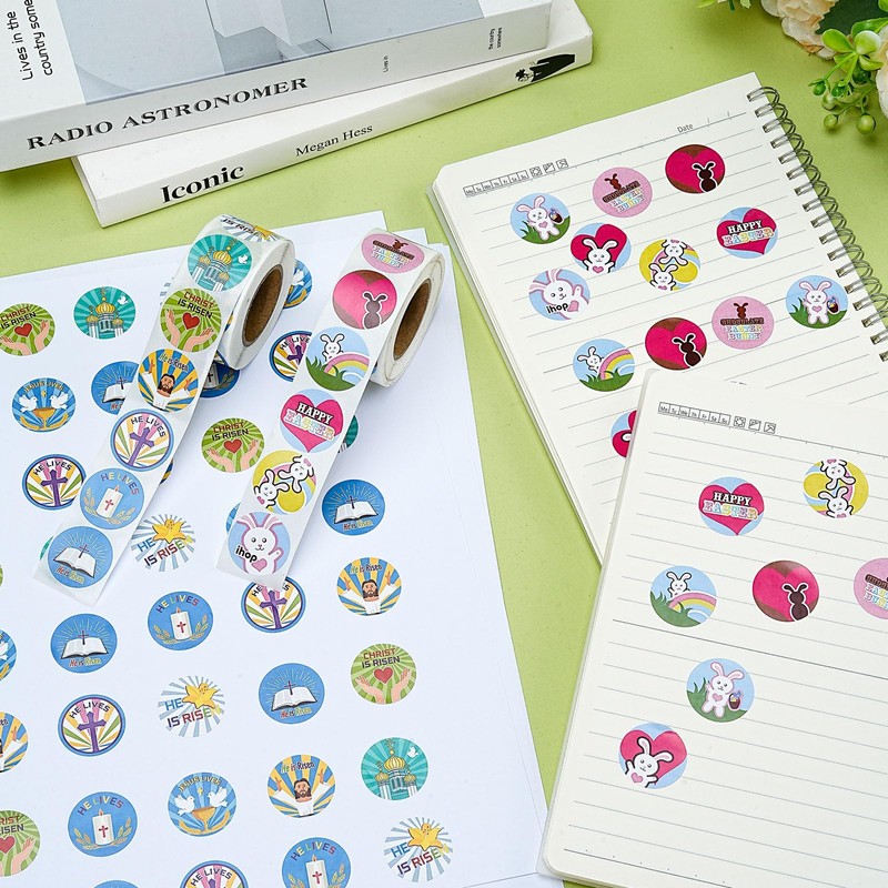 1000 Pcs Christian Religious Stickers for Kids, Christian Scripture Stickers,