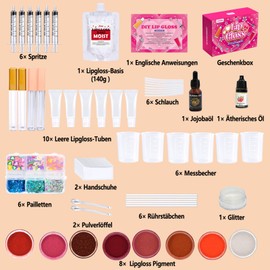 Girls Lip Gloss Set, DIY Lip Gloss