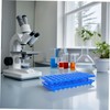 DECHOUS 2pcs Blue Plastic Scientific Test Tube Racks with Lab
