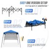 EAGLE PEAK 8x8 Pop Up Canopy Tent with Sidewall, Compact,