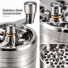 Manual Stainless Steel Spice Grinder for Peppercorns & Rock Salt