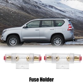 A ABSOPRO 2 pieces 40A inline AGU fuse holder 4 8 10 gauge with 2 pieces 40A fuse