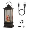 DRomance Santa Music Snow Globe Lantern with Timer Battery Operated