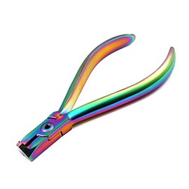 DDP German Grade T.C Rainbow Micro Miniature DISTAL END Cutter with Safety Hold,Cut & Hold Hard and Soft Wire Orthodontic Instruments