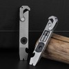 ResafeLy Titanium Pry Bar,Multi-tool,EDC Tool,Versatile Pry Tool,Bottle Opener,Wrench,Ratche screwdriver,Nail puller,Crowbar