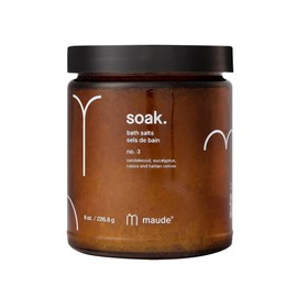Mode Sock 모드 소크 3번 - 영양 미네랄 목욕 소금 마그네슘과 염화칼륨이 함유된 손으로 수확한 사해 피부를 부드럽게 하고 활력을 되찾아줍니다 샌달우드 & 유칼립투스 (8온스) 노트 [No. 2] Mode Soak No. 3 - Nourishing Mineral Bath Salt with Magnesium and Potassium Chloride, Hand-Harvested Dead Sea, Softens Skin and Revives Vita