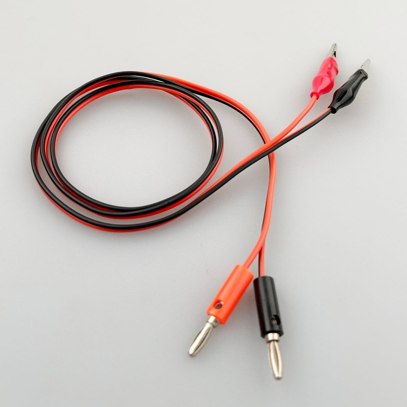 EFGTEK 2 Pack Banana Plug to Alligator Clip Test Electrical