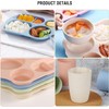 shopwithgreen Wheat Straw Dinnerware Cutlery Set, 20 PCS Kids Toddlers