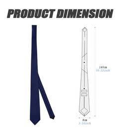 haoyuan Men Ties - Classic Neck Tie, Skinny Neck Tie, Solid Color Tie, Men's Formal Necktie, Wear Accessories for Wedding, Funeral, Work, Business, Office, Party (Navy Blue)