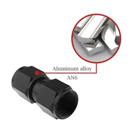 Be In Your Mind an-6 Union Connector, AN6 Thread Coupler Aluminium Anodized (Female to Female) Fuel Hose Fitting Adapter