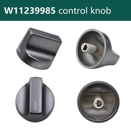 W11239985 Control Knob W10850015 Knob Compatible with Whirlpool Gas Stove Replace 4845290 AP6333411 PS12578779 EAP12578779 W11032553