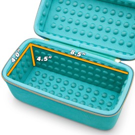 CASEMATIX Studio Case Fits Shure SM7B Microphone and More - Turquoise Case Only