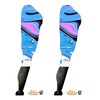 Prosthetic Sleeve "Abstract blue swirls v1" Socket Sleeve - Quantity: