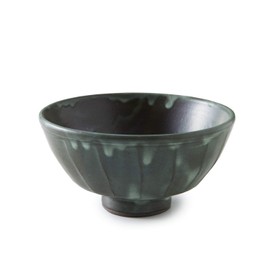 Rikizo R-887493 Rice Bowl, Craft Rice Bowl, Bronze Sharpener, Diameter 4.9 x Height 2.5 inches (12.5 x 6.4 cm), Made in Japan