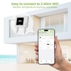MOCREO WiFi Refrigerator Thermometer with Freezer Alarm, Digital Freezer Thermometer
