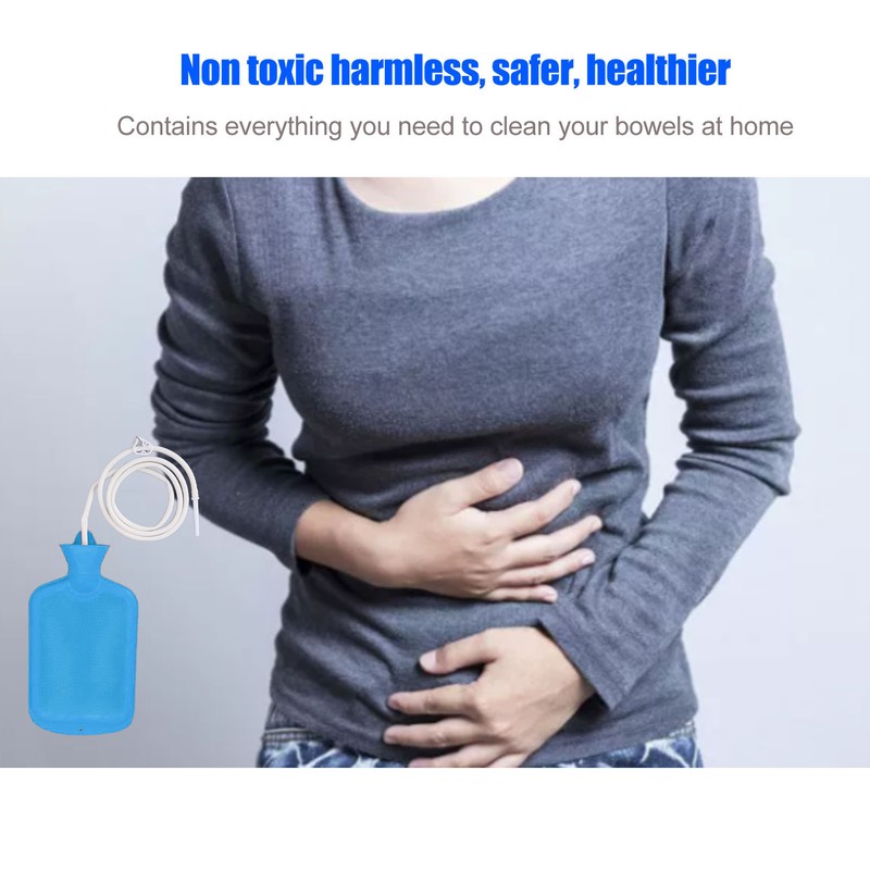 Silicone Enema Bag Kit Intestinal Enema Douche Combination Set Home
