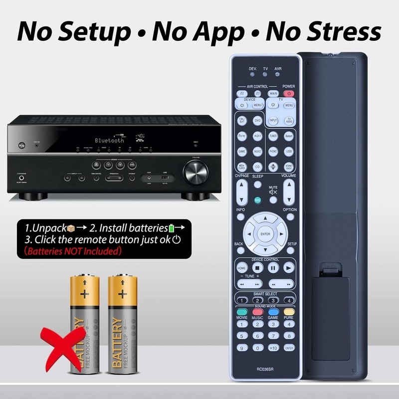 RC036SR New Replacement Remote Control for Marantz AV Receiver SR7012