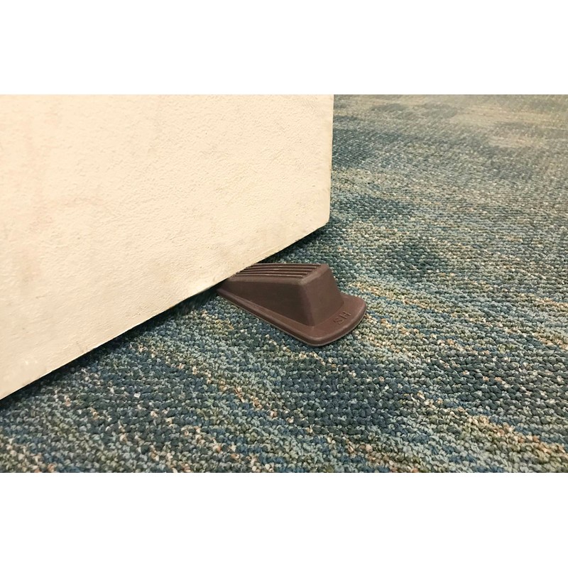 Shepherd Hardware 9133 Heavy Duty Rubber Door Wedge, Brown