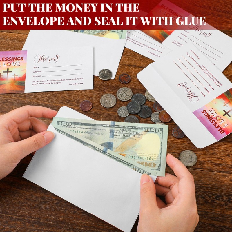 Woanger 500 Count Tithes and Offering Envelopes for Donation Envelope