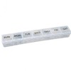 Day of the Week Portable Pill Case White