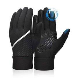 GEEKEO Cycling Gloves Children's Winter Gloves Waterproof Thermal Fleece Winter Gloves Kids Touchscreen Non-Slip Winter Outdoor Running Gloves Training for Boys Girls M 8-10 Years