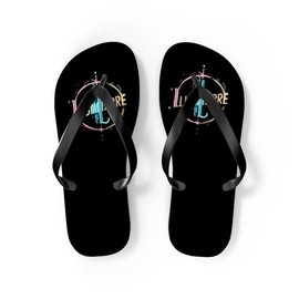 Illumiarre Flip Flops - Color: Black sole, Size: L
