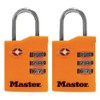 Master Lock 4684T Luggage Locks Assorted Colors 2 Count