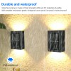 Unbranded 4PACK WARM WHITE Solar LED Wall Lights Yard Path
