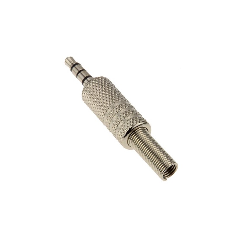 kenable 3.5mm 4 Pole METAL Solder Jack Plug For Audio