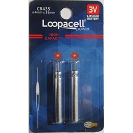 2 Loopacell CR435 CR435 BR435 435 Pin Type Cell Batteries Fishing Floats Bobber Lithium Cells