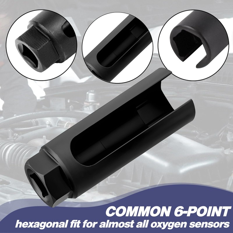 Oxygen Sensor Socket with Side Wire Cutout, Oxygen Sensor Removal