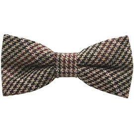 Bowties.jp bd731 Brown Glen Check Wool Bowtie, Bowtie, Easy to Wear, Braun