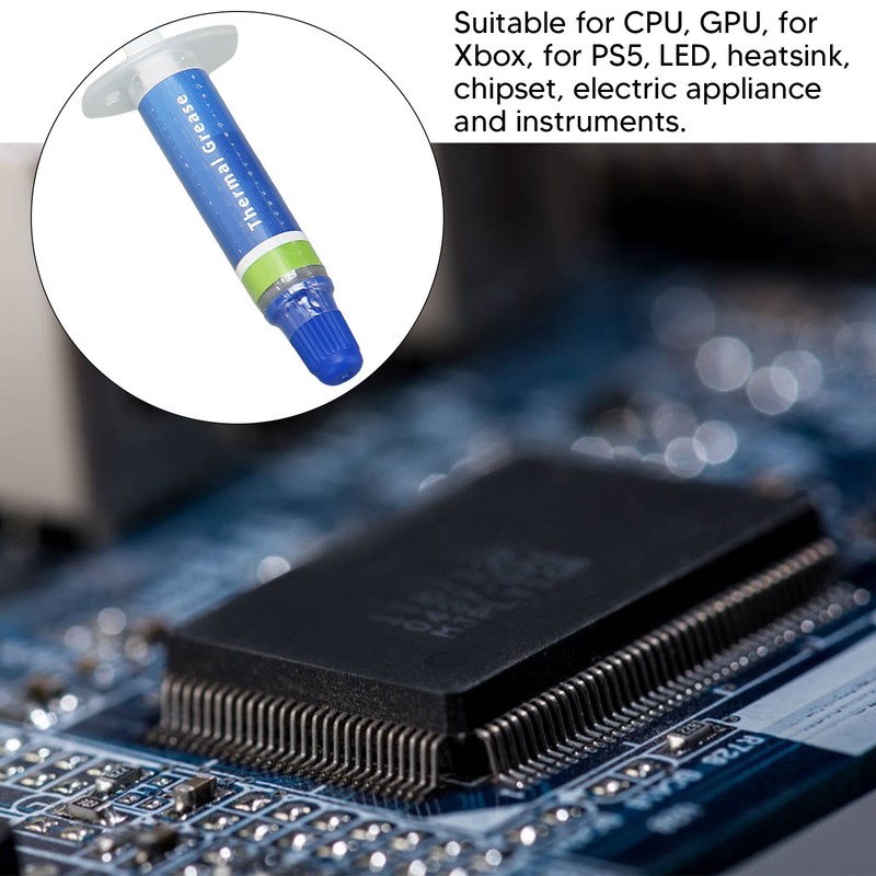 5Pcs Thermal Paste 4.55W/m.k Metal Free Safe Strong Adhesion Thermal