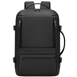 Rcrirth Carry On Travel Backpack for Airplanes | 35L Suitcase Backpack Luggage Business Weekender Bag - Expandable Travel Carry On Flight Approved for Men Women - Black