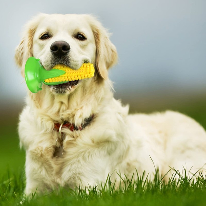Carllg Puppy Teething Chew Toys, Dog Chew Toys - Corn